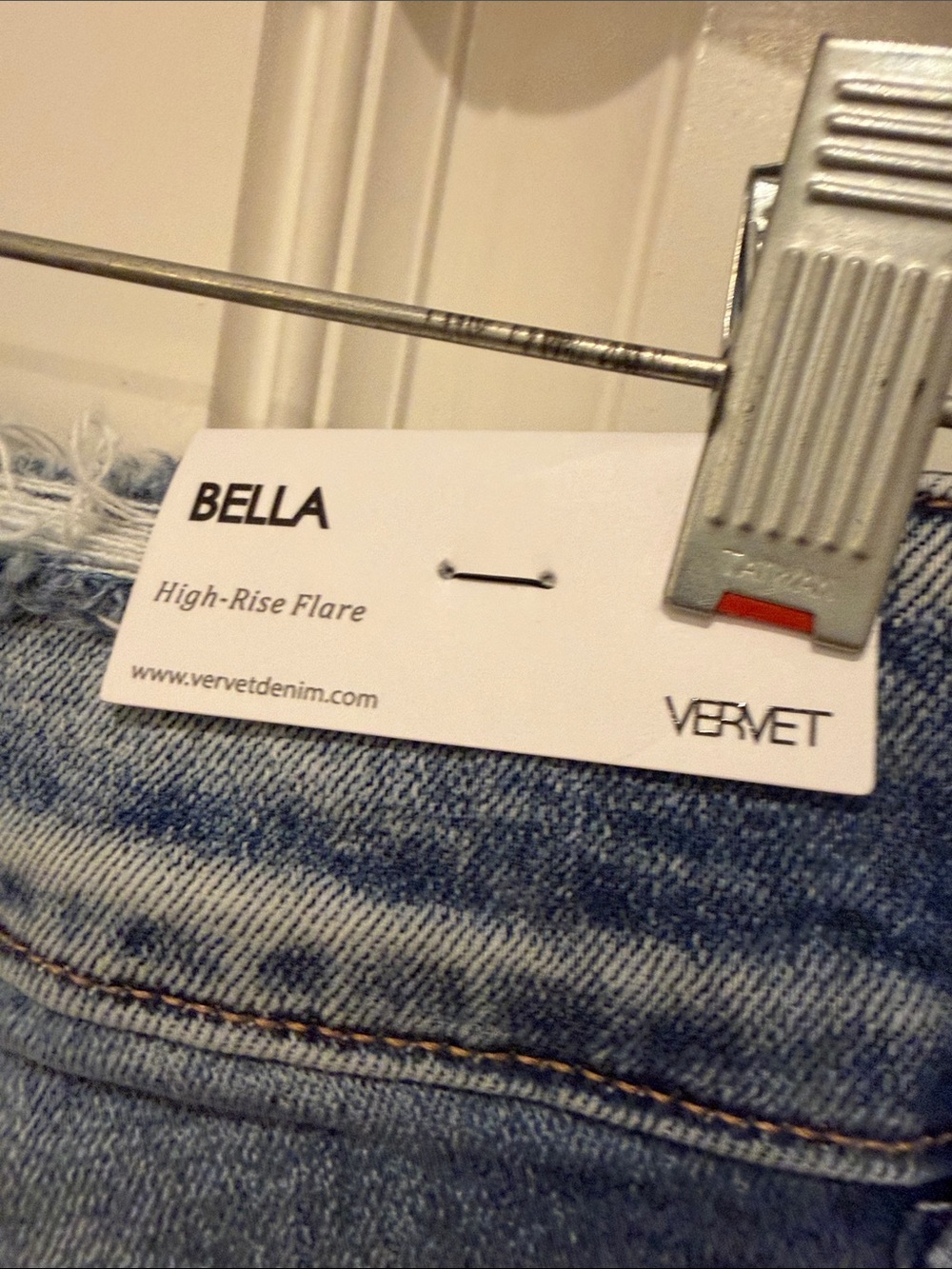 NWT Vervet LA Blue Bella High-Rise Flare Jeans Sz 27 - Picture 9 of 9